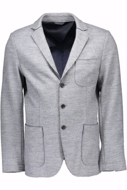 Gant - Gray Wool Men Jacket