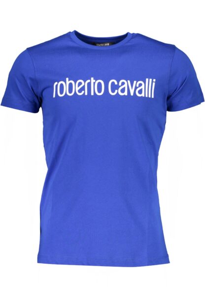 Roberto Cavalli - Blue Cotton Men's T-Shirt