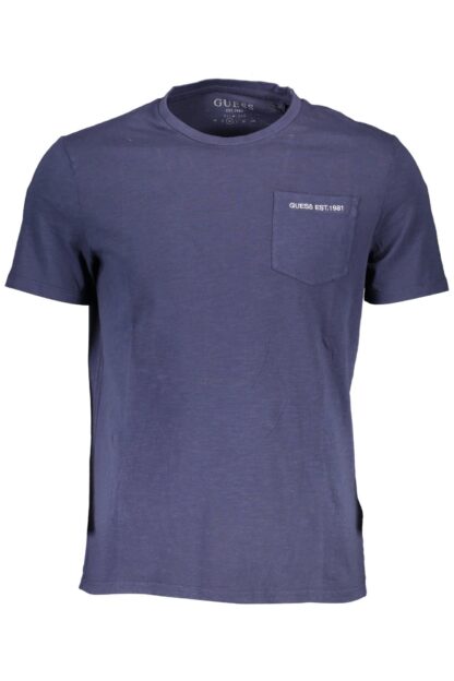 Guess Jeans - Blue Cotton Men T-Shirt