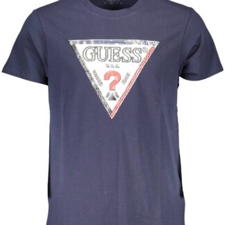 Guess Jeans - Blue Cotton Men T-Shirt