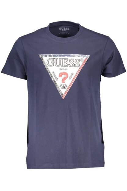 Guess Jeans - Blue Cotton Men T-Shirt