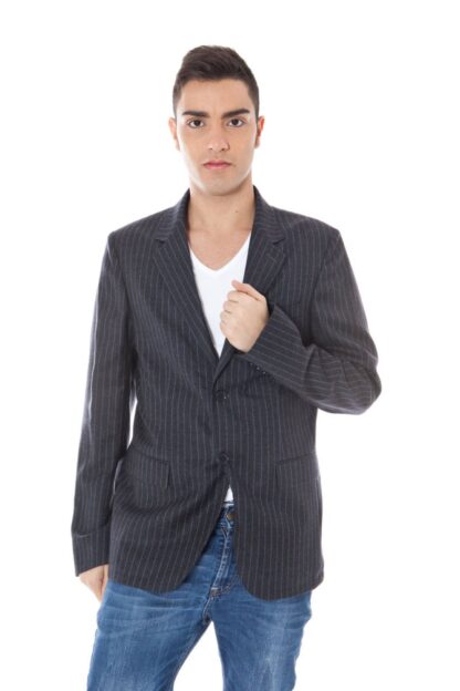 Calvin Klein - Gray Wool Men Jacket