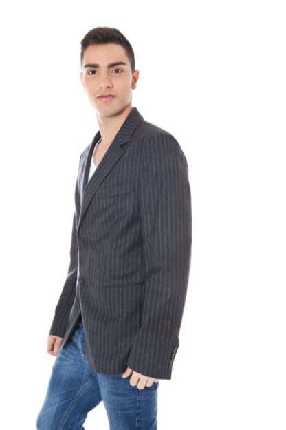 Calvin Klein - Gray Wool Men Jacket