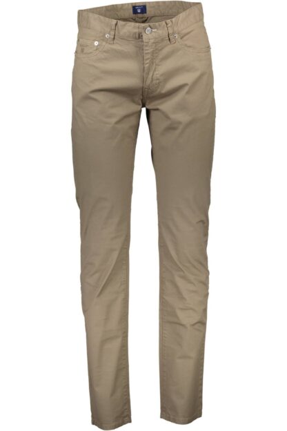 Gant - Beige Cotton Men Trouser