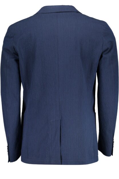 Gant - Blue Cotton Men Jacket