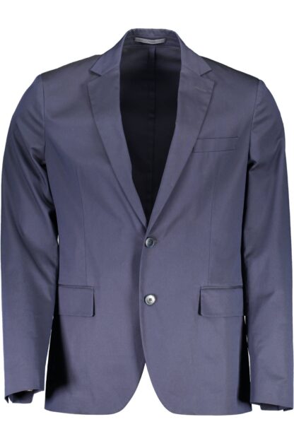 Gant - Blue Cotton Men Jacket