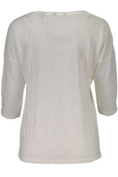 Gant - White Linen Women T-Shirt