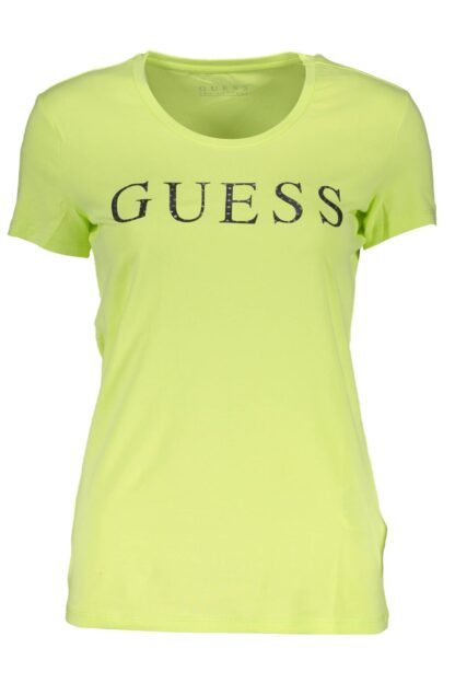 Guess Jeans - Yellow Cotton Women TShirt