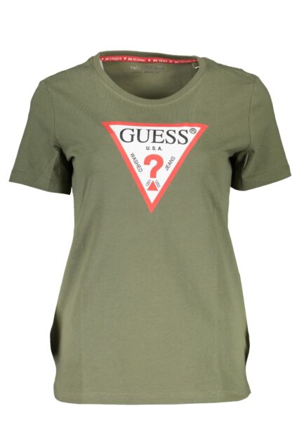 Guess Jeans - Green Cotton Women T-Shirt