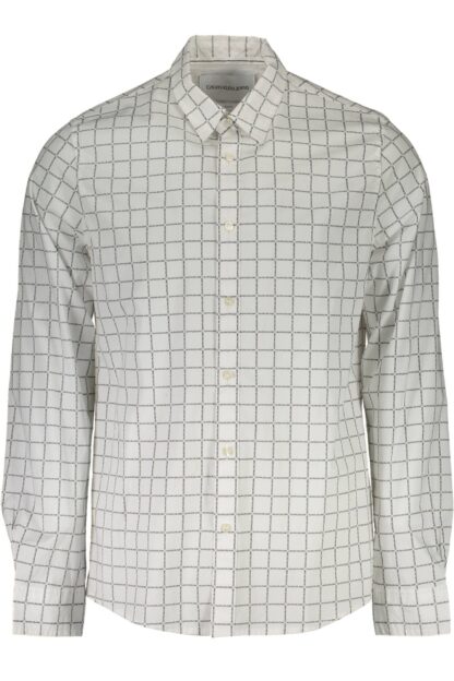 Calvin Klein - White Cotton Men Shirt