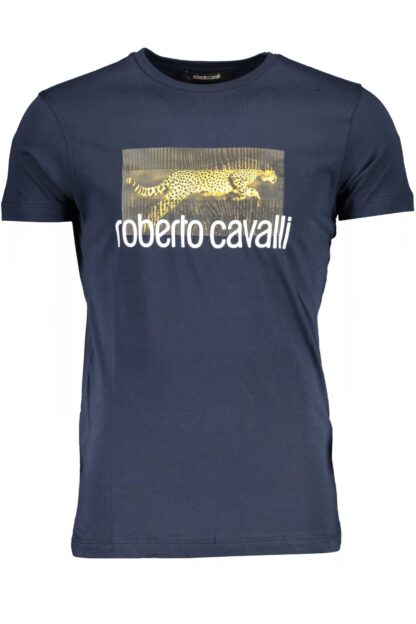 Roberto Cavalli - Blue Cotton Men T-Shirt