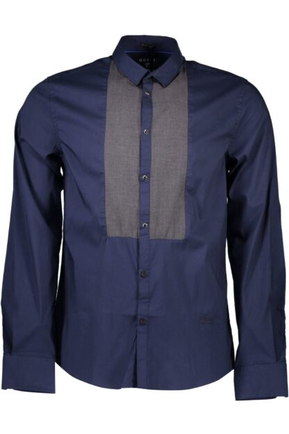 Guess Jeans - Blue Cotton Men Shirt