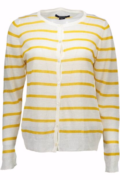 Gant - White Linen Women Cardigan