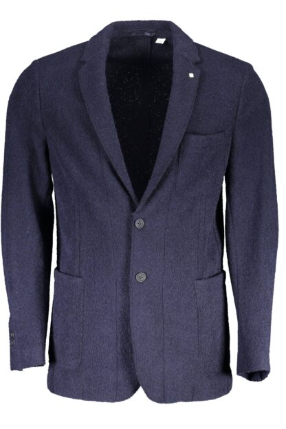 Gant - Blue Wool Men Jacket