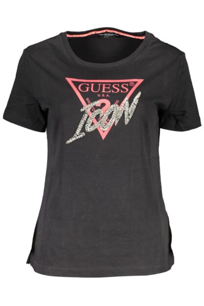 Guess Jeans - Black Cotton Women T-Shirt