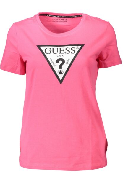 Guess Jeans - Pink Cotton Women T-Shirt