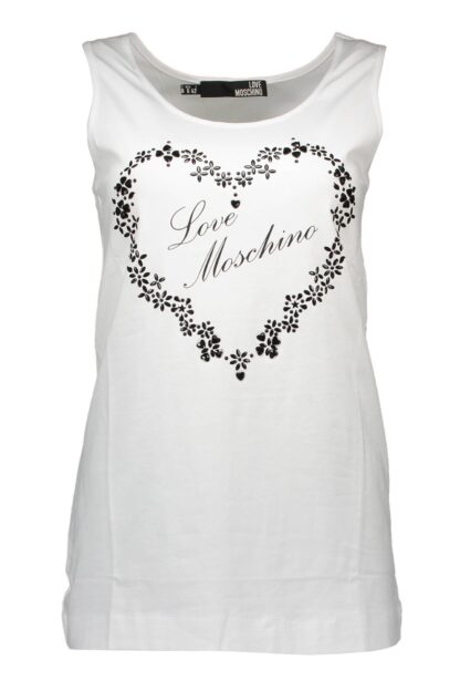 Love Moschino - White Cotton Women Top