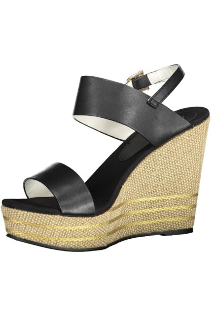 U.S. POLO ASSN. - Black Polyester Women Sandal