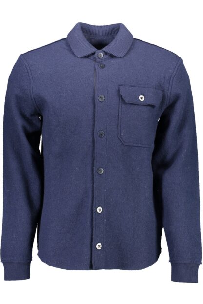 Gant - Blue Wool Men Cardigan