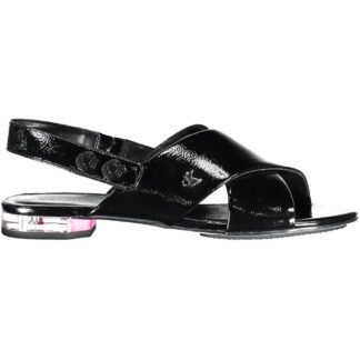 U.S. POLO ASSN. - Black Polyester Women Sandal