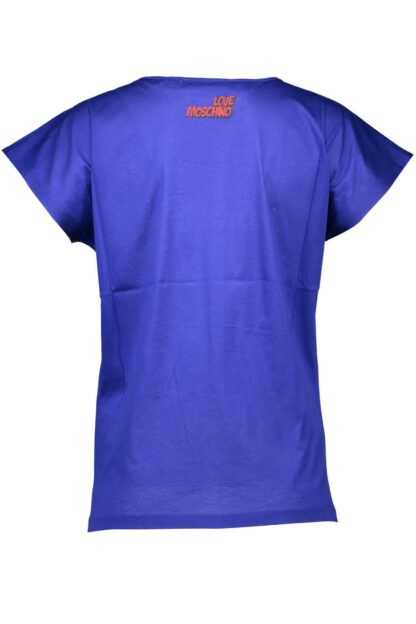 Love Moschino - Blue Cotton Women T-Shirt