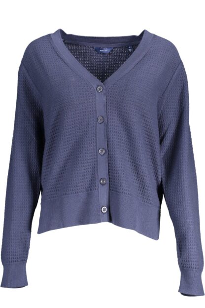 Gant - Blue Cotton Women Cardigan