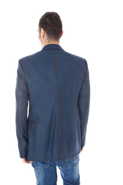 Calvin Klein - Blue Wool Men Jacket