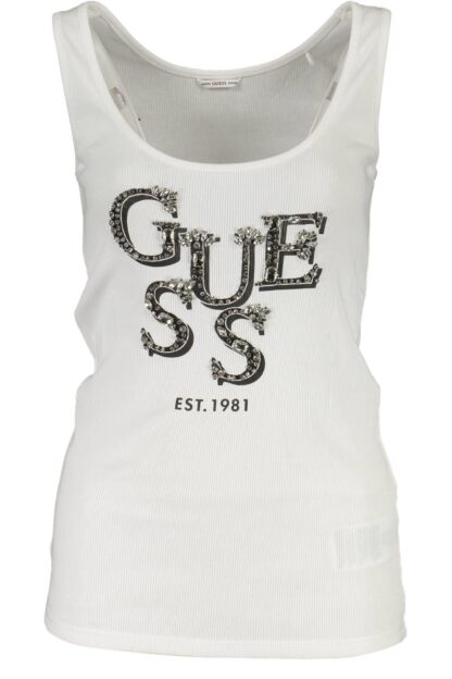 Guess Jeans - White Cotton Women Tank Top