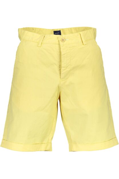 Gant - Yellow Cotton Men Bermuda