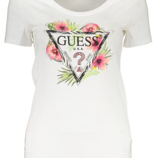 Guess Jeans - White Cotton Women T-Shirt