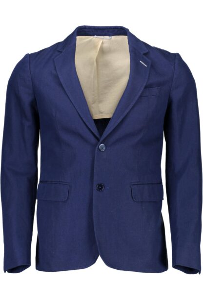 Gant - Blue Cotton Men Jacket