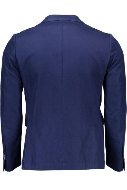 Gant - Blue Cotton Men Jacket