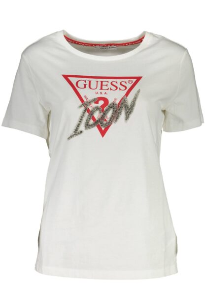 Guess Jeans - White Cotton Women T-Shirt