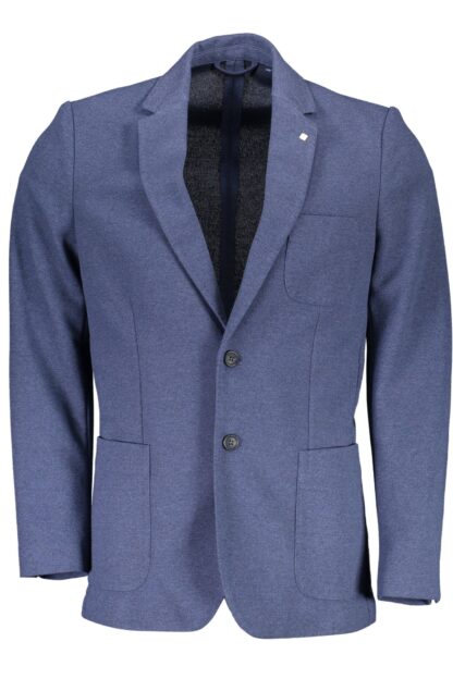 Gant - Blue Cotton Men Jacket