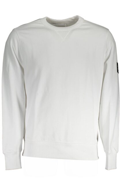 Calvin Klein - White Cotton Men Sweater