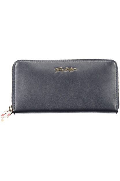 Tommy Hilfiger - "Blue Leather Women Wallet with Multiple Compartments"