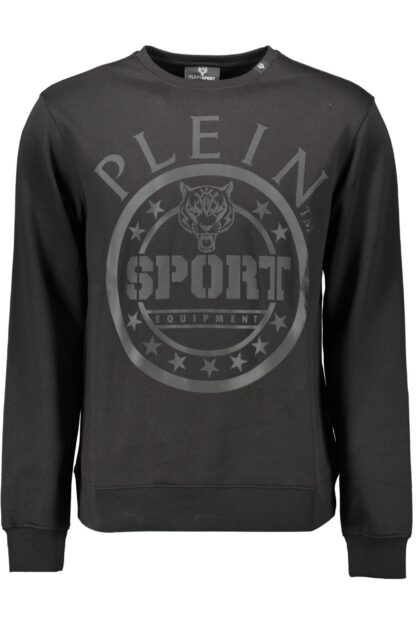 Plein Sport - Black Cotton Men Sweater