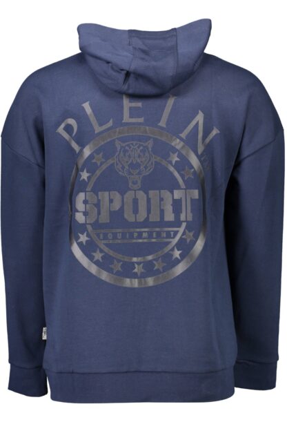 Plein Sport - Blue Cotton Men Sweater