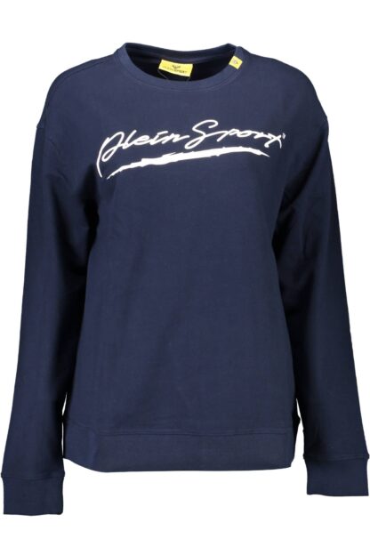 Plein Sport - Blue Cotton Women Sweater