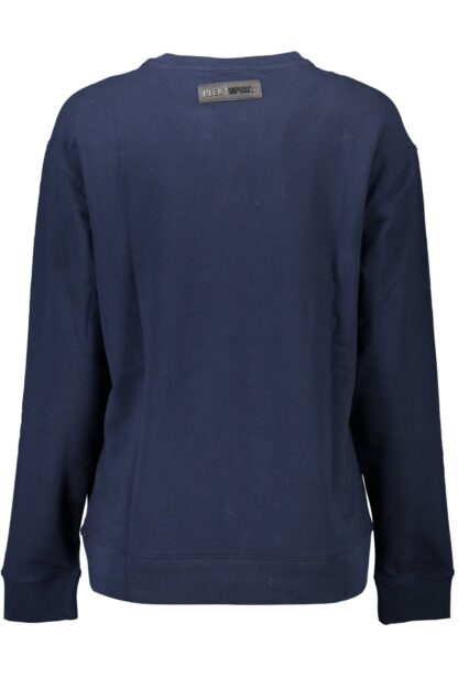 Plein Sport - Blue Cotton Women Sweater