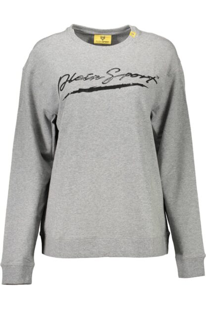 Plein Sport - Gray Cotton Women Sweater