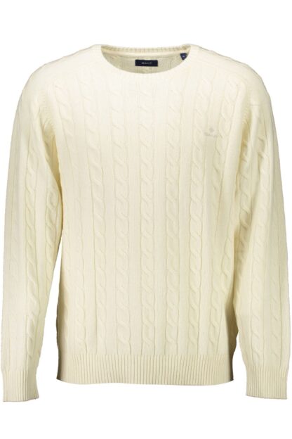 Gant - White Wool Men Sweater