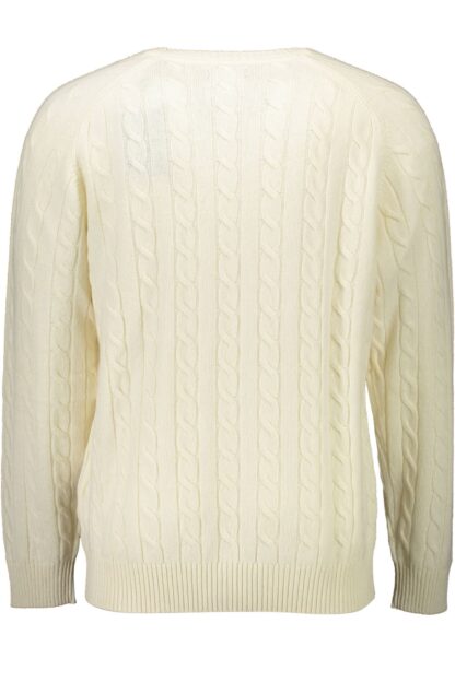 Gant - White Wool Men Sweater