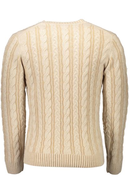 Gant - Beige Wool Men Sweater