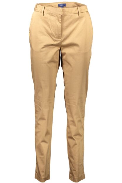 Gant - Brown Cotton Women Trouser