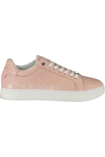 Calvin Klein - Pink Leather Women Sneaker