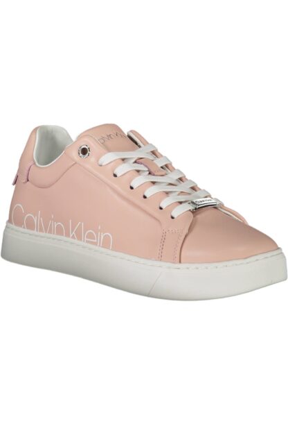 Calvin Klein - Pink Leather Women Sneaker