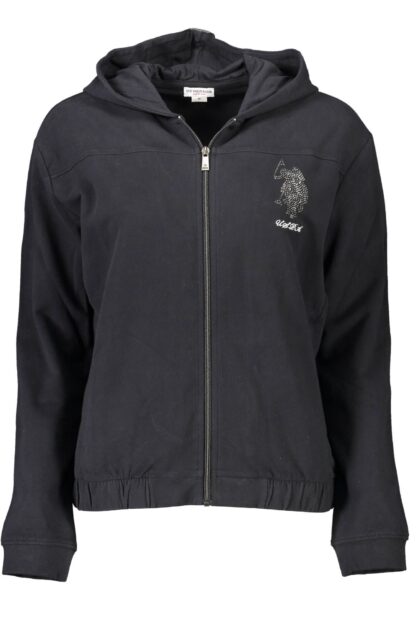 U.S. POLO ASSN. - Black Cotton Women Hoodie