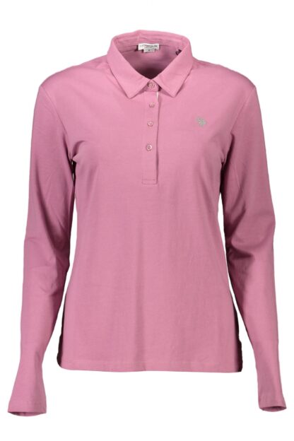 U.S. POLO ASSN. - Pink Cotton Women Polo Shirt