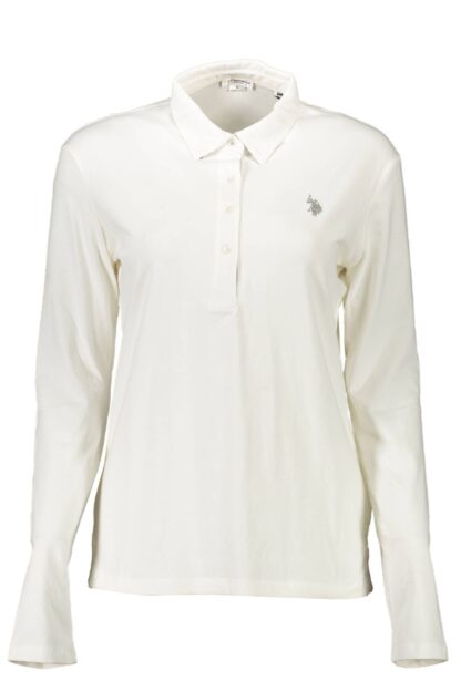 U.S. POLO ASSN. - White Cotton Women Polo Shirt